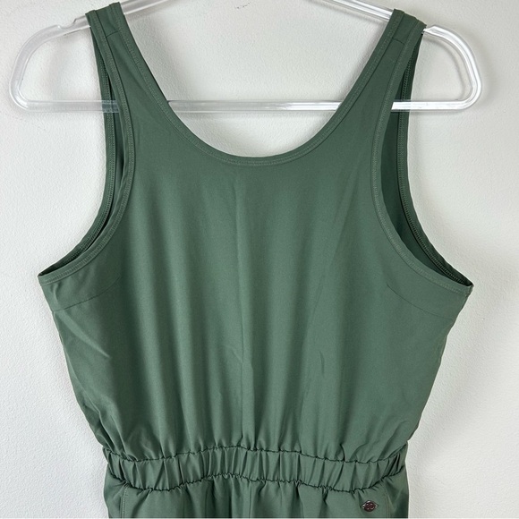 Calia by Carrie Underwood Wide Leg Overlap Olive Jumpsuit size: S - Picture 4 of 12